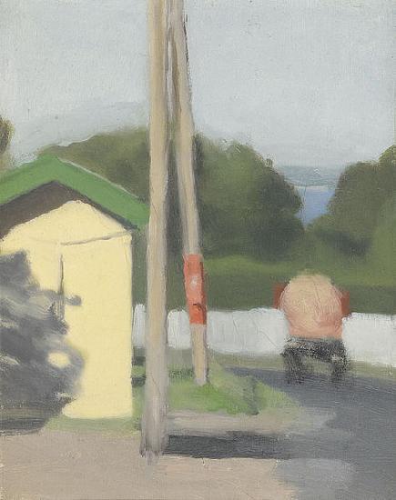 Clarice Beckett The Bus Stop oil painting image